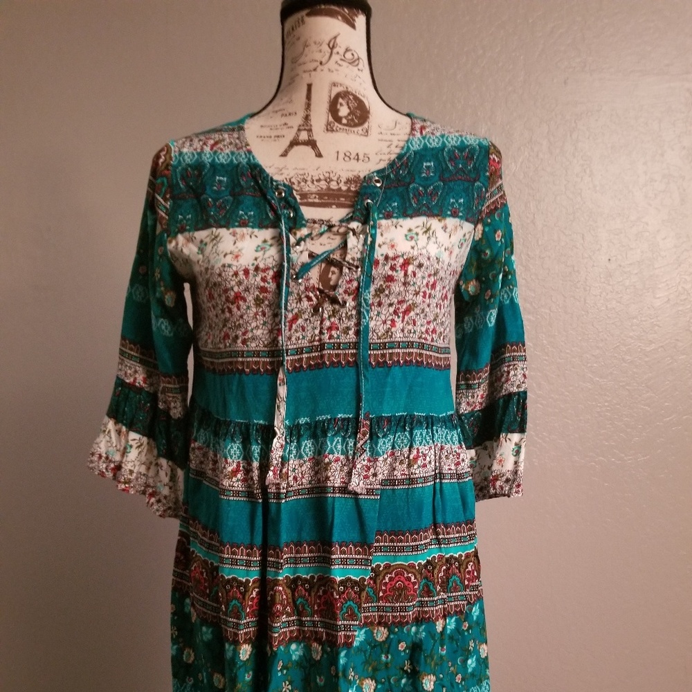 Cute Bohemian Mini Dress